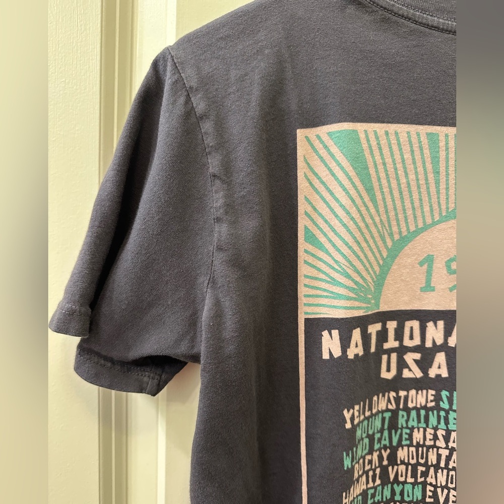 💫Parks Project Women’s 1968 All Parks Boxy Tee, Dark Gray, XS, Gently Worn - Picture 15 of 15
